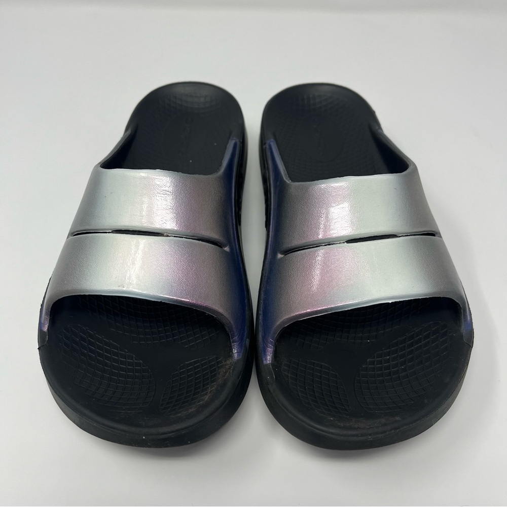 Oofas OOAHH Luxe Slide Sandals Frost Women’s Size 7 Recovery - Picture 3 of 9